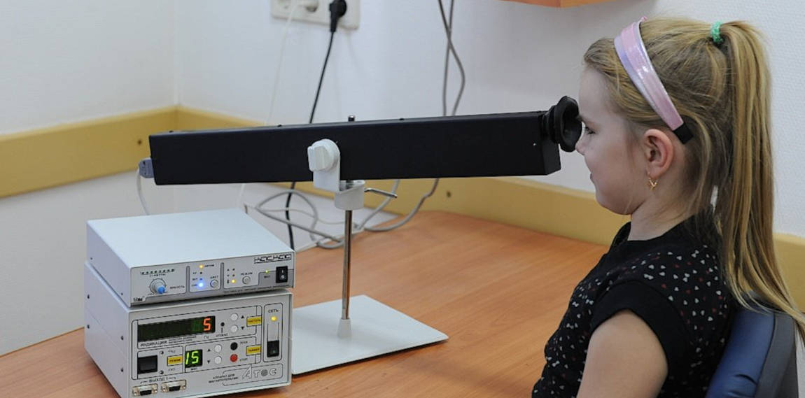 Светодиодная стимуляция сетчатки глаза у детей